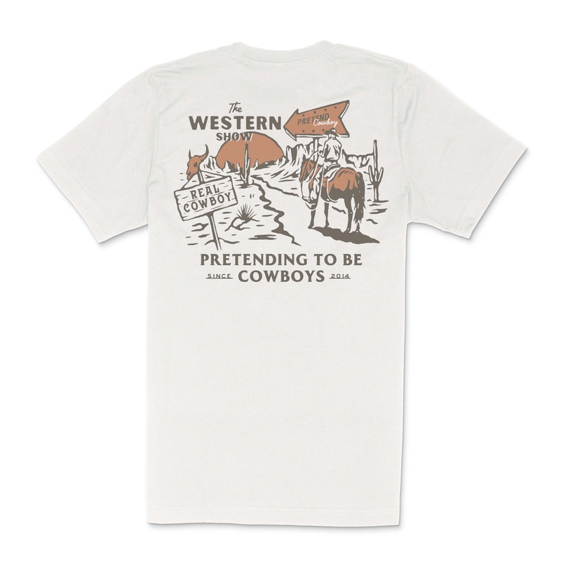 Western Show T-Shirt Vintage White X-Small