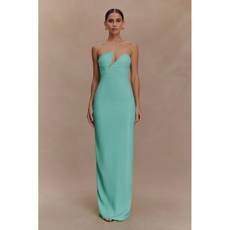 Winston Strapless Sequin Maxi Dress – Lagoon XXS