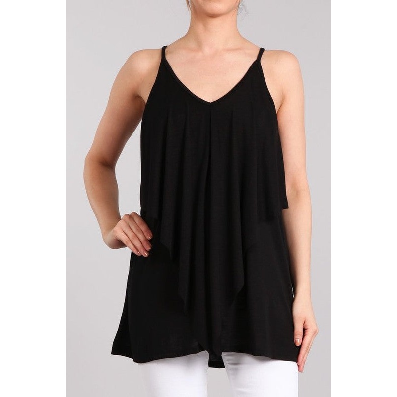 Slub Jersey Tunic – Black Small Black 0408