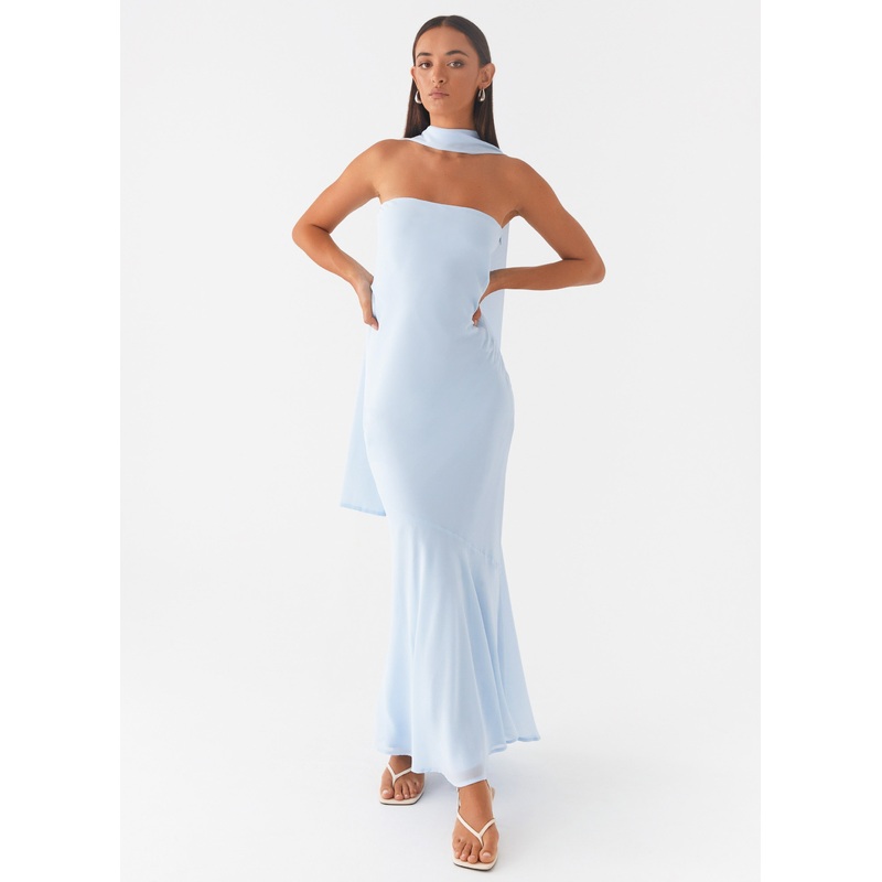 Under The Pagoda Maxi Dress – Blue Blue US 0