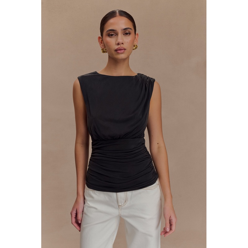 Anthony Short Sleeve Top – Black XXS