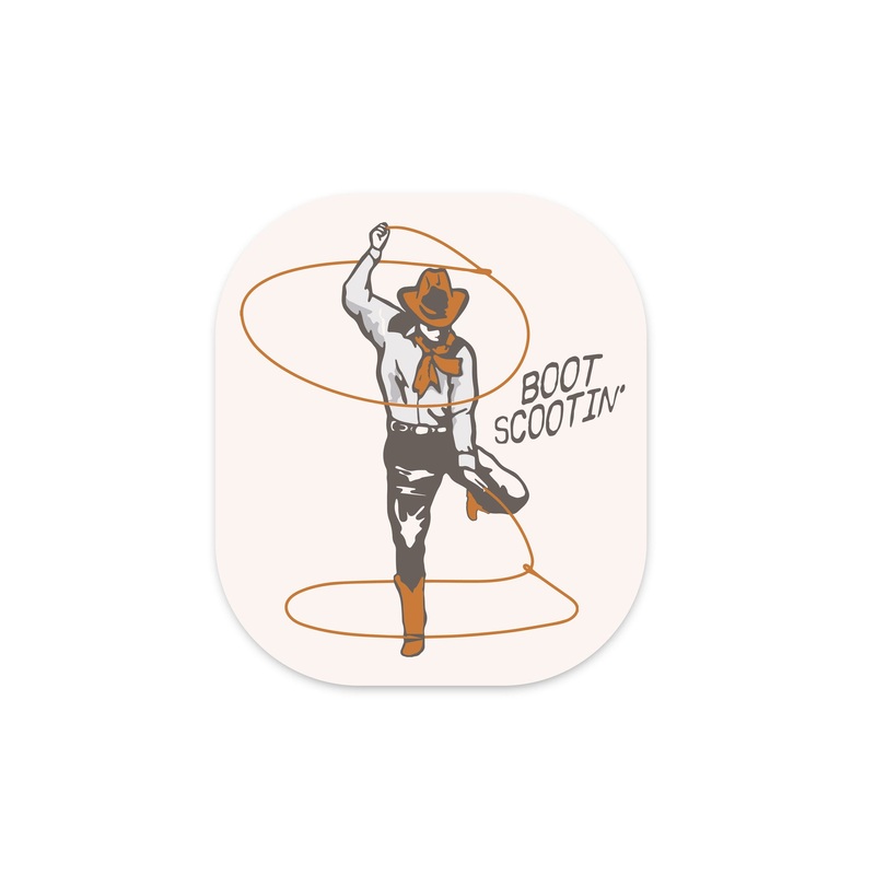 Boot Scootin’ Sticker