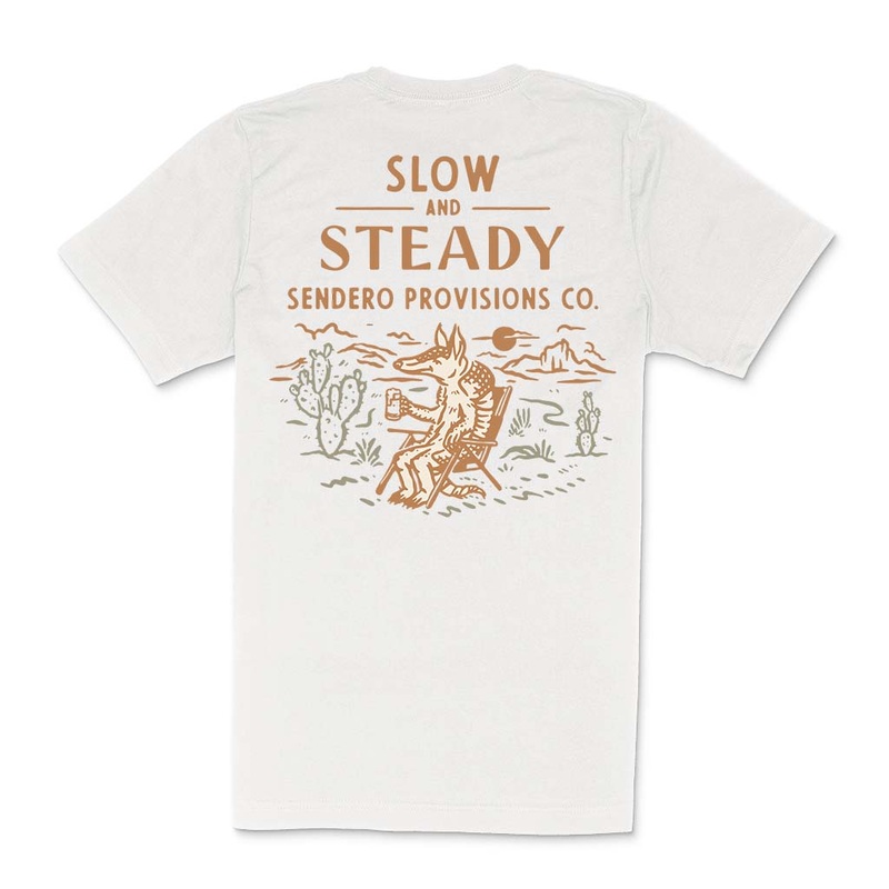 Slow & Steady T-Shirt X-Small Vintage White