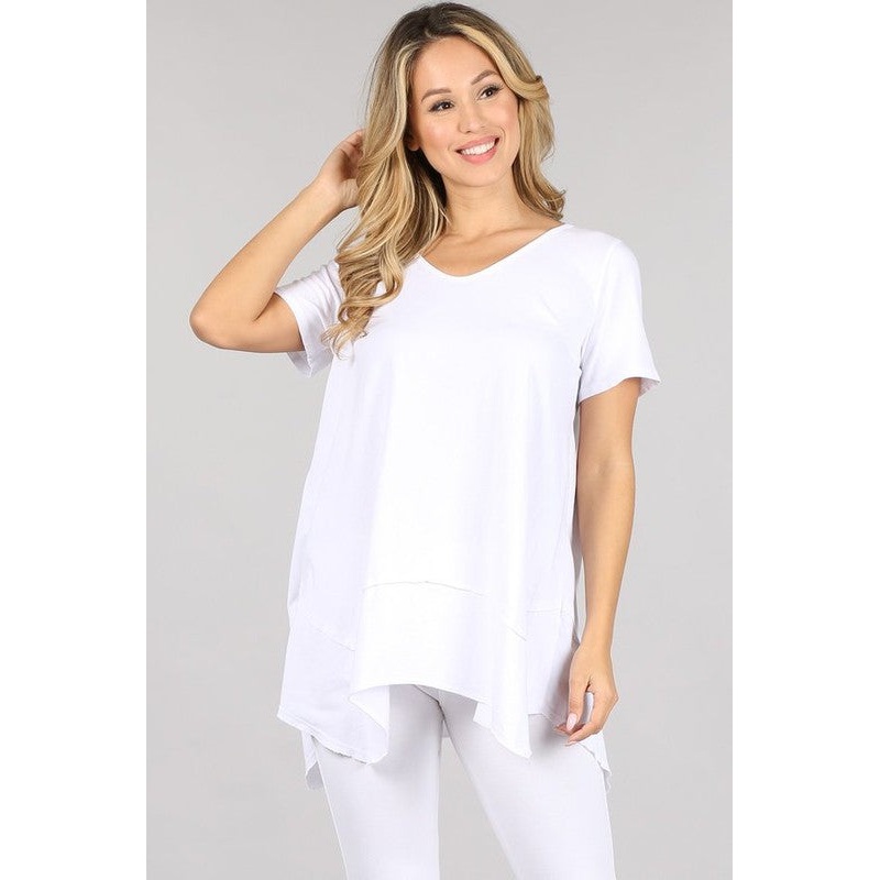 Casual Top – White Small White