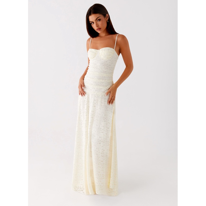 Elsa Maxi Dress – Ivory Ivory US 0