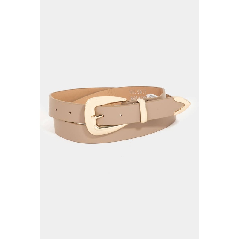 Smooth Faux Leather Belt KA