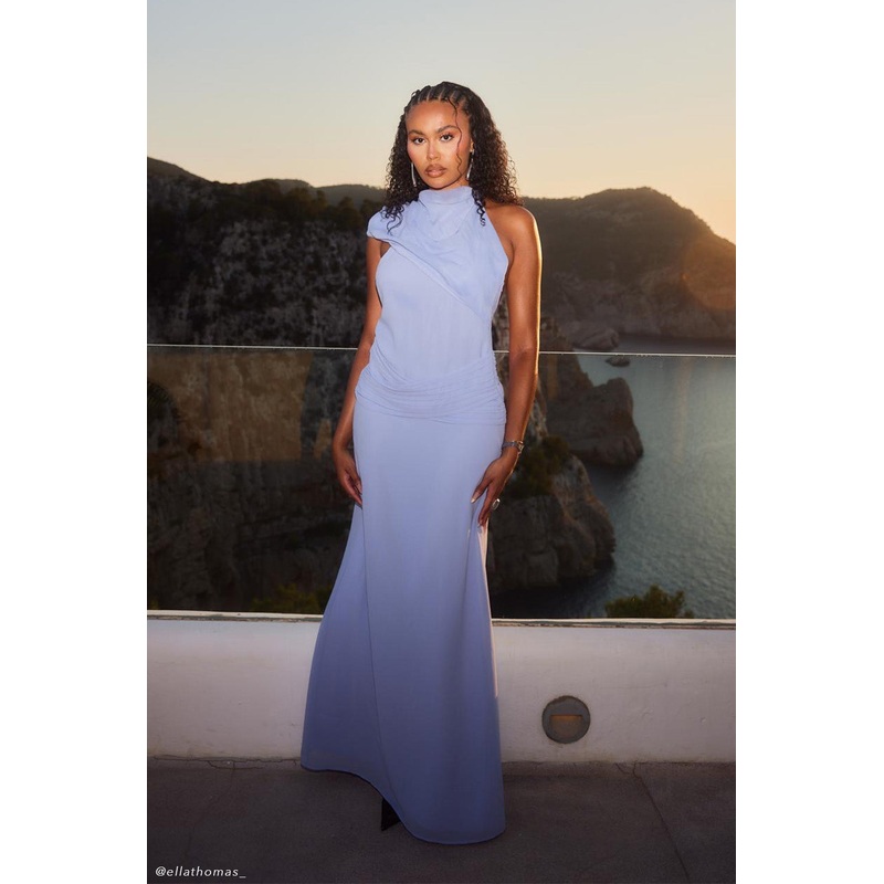 Analia Chiffon Maxi Dress – Lilac XXS