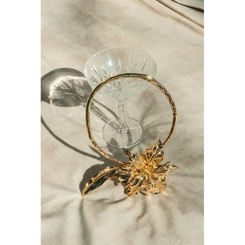 Allona Floral Choker – Gold One Size