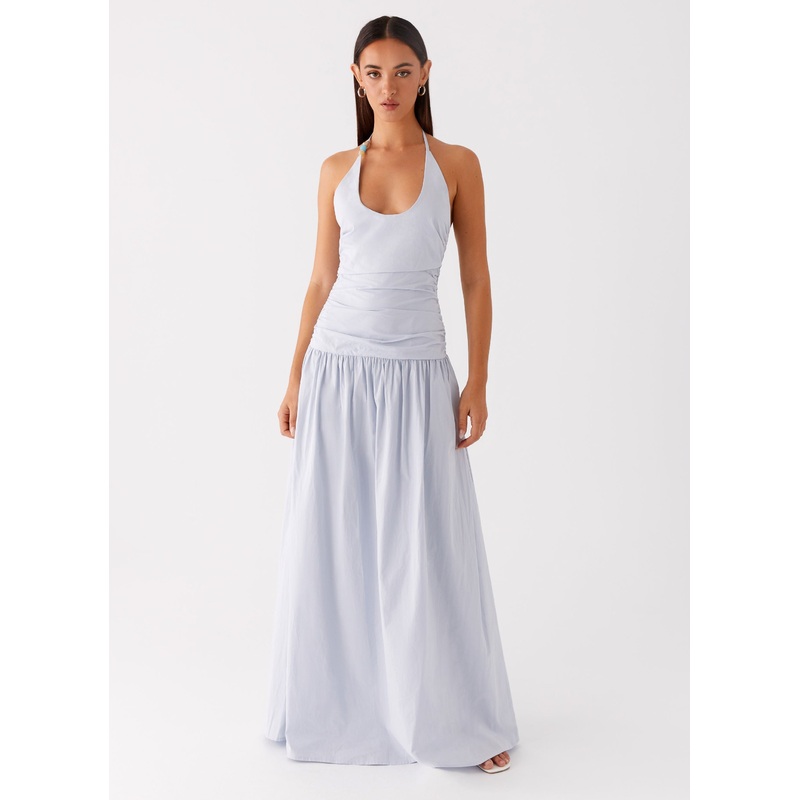 Cristina Halter Maxi Dress – Cornflower Blue Cornflower Blue US 0