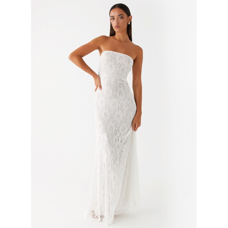 Lolita Lace Maxi Dress – Ivory Ivory US 0