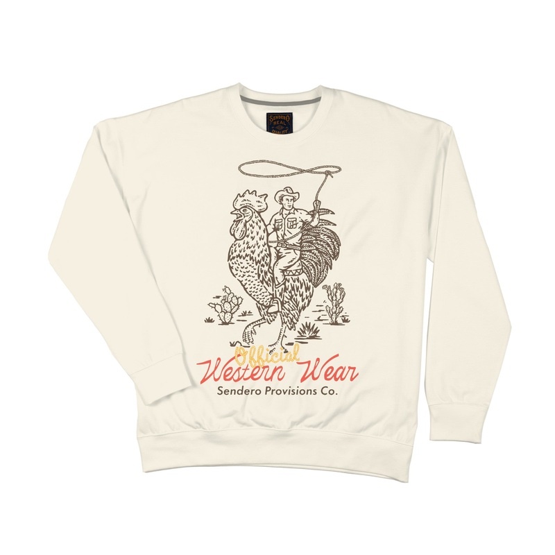 Official Western Sweatshirt Vintage White X-Small