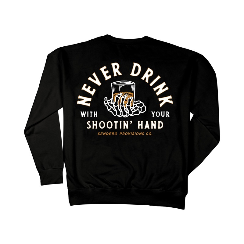 Shootin’ Hand Sweatshirt Black X-Small