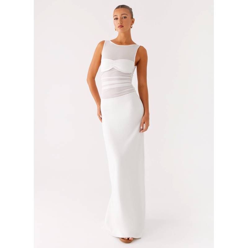 Wesley Maxi Dress – Ivory Ivory US 0