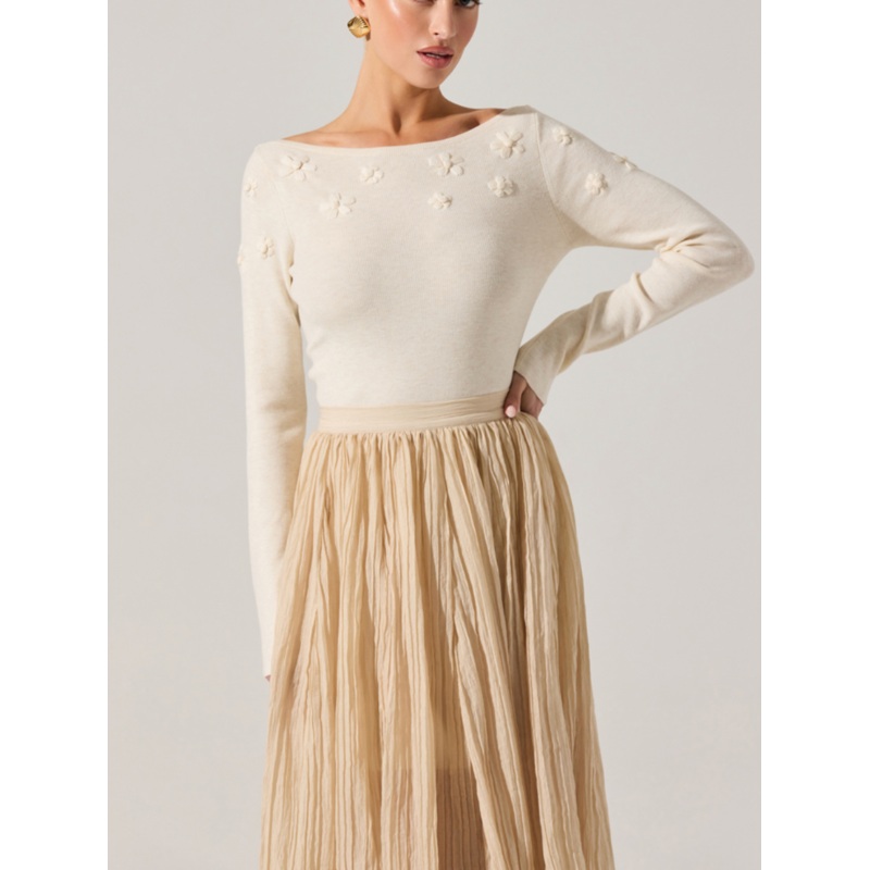 Astr The Label Bluma Sweater Ivory XSmall