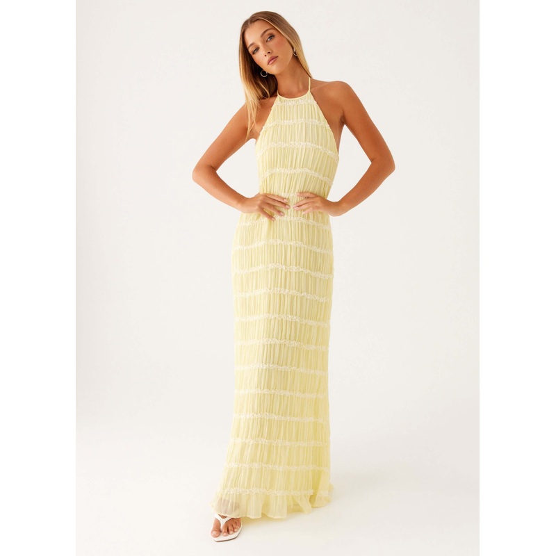 Aullie Maxi Dress – Yellow Yellow US 0