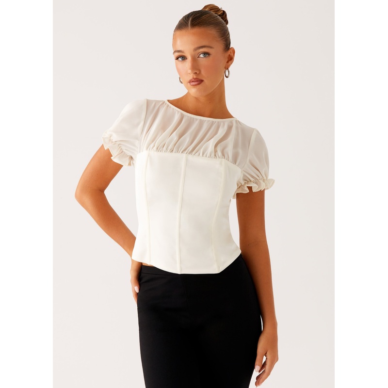Avalee Top – Ivory Ivory US 0