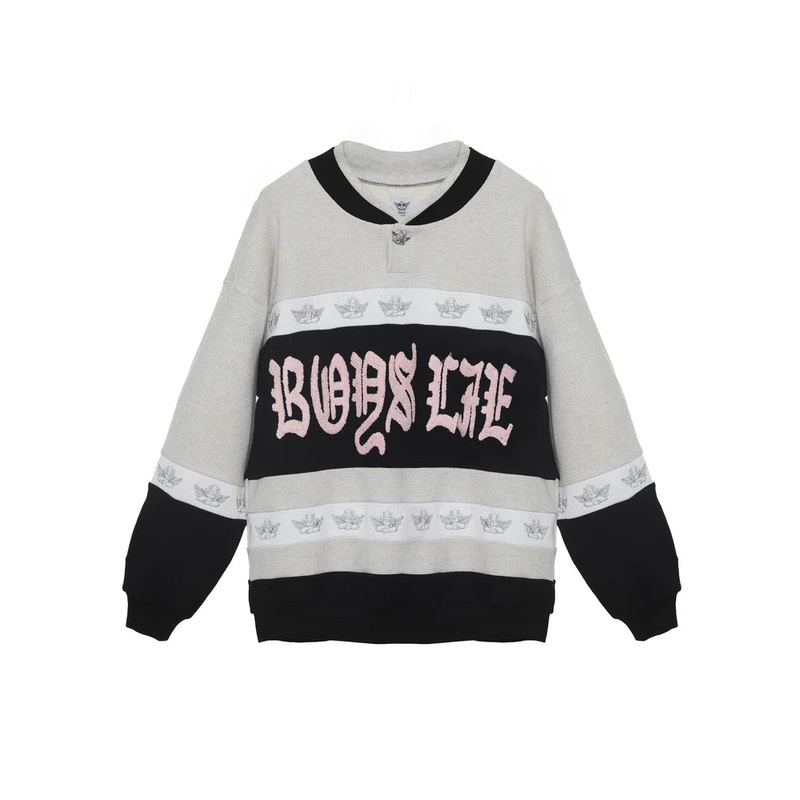 Boys Lie High Class Private School Rider Crewneck H. Grey XS/S
