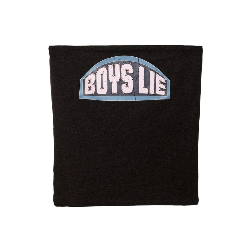Boys Lie Let Love Guide My Way Rhinestone Tube Top Brown Small