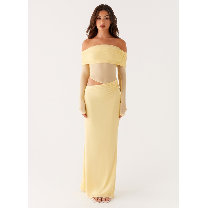 Emery Maxi Dress – Yellow Yellow US 0