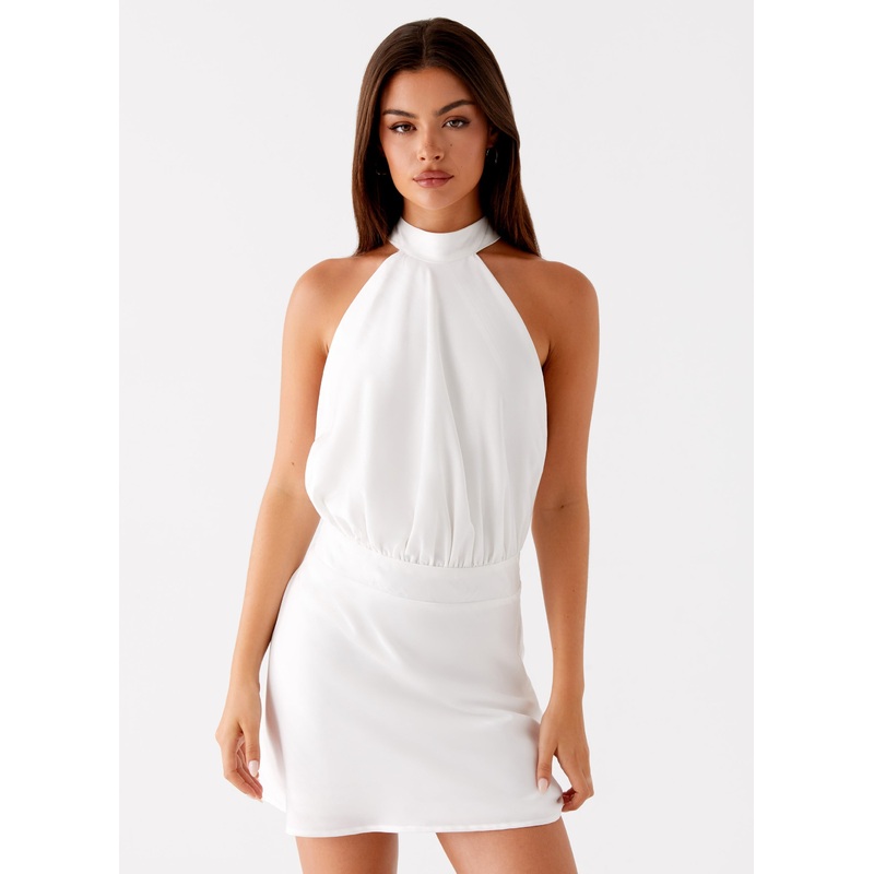 Camera Shy Mini Dress – Ivory Ivory US 0