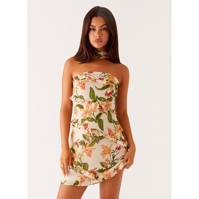 Edwina Strapless Mini Dress – Floral Print Floral Print US 0