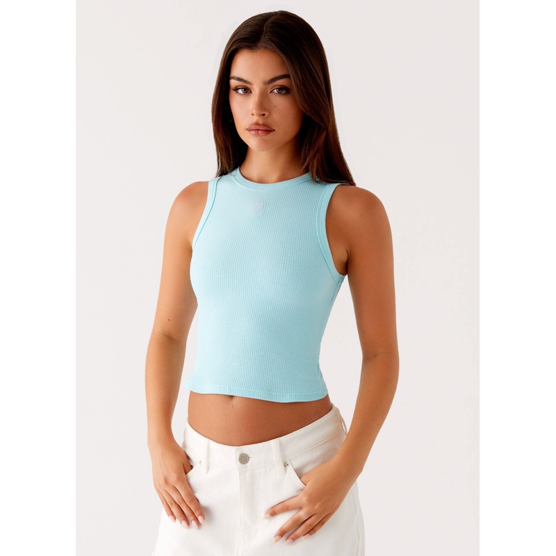 Veda Tank Top – Turquoise Turquoise US 0