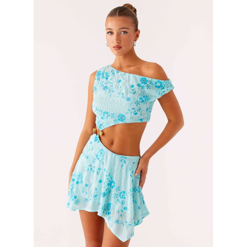 Aletta Sequin Mini Dress – Blue Blue US 0