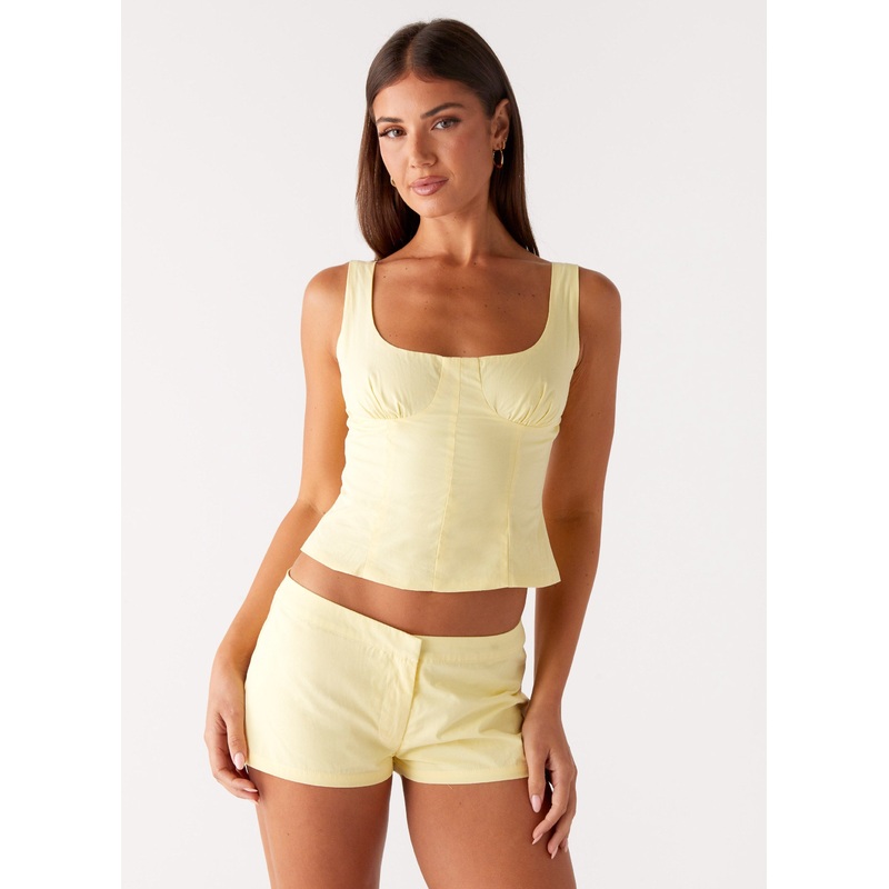 Coastline Mini Shorts – Yellow Yellow US 0
