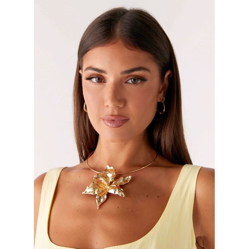 Frenchie Necklace – Gold Gold One Size