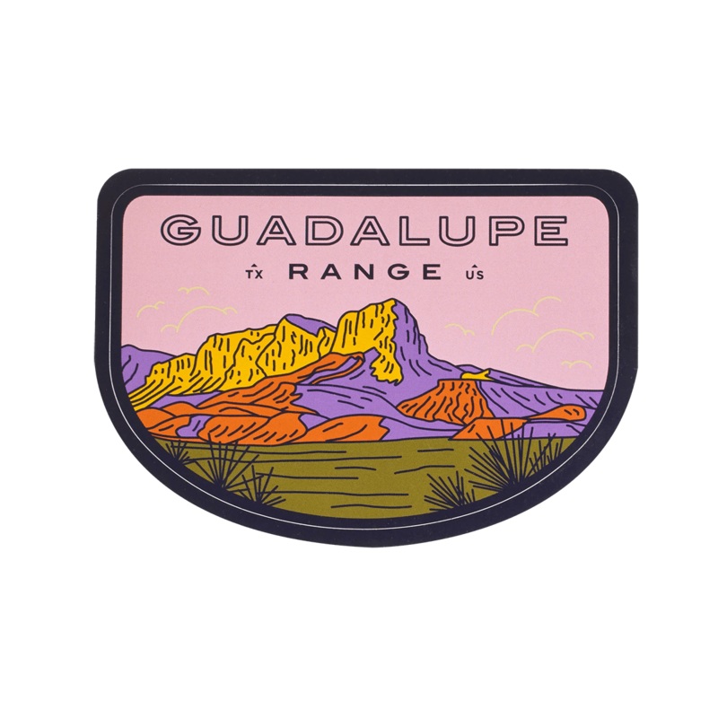 Guadalupe Range Sticker