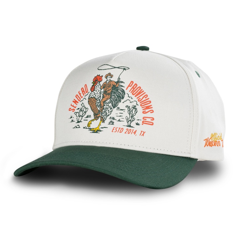 Official Western Hat Cream/Green