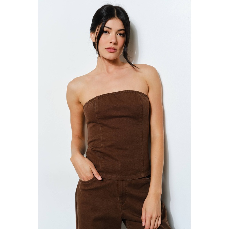 Rocky Twill Top Brown Small