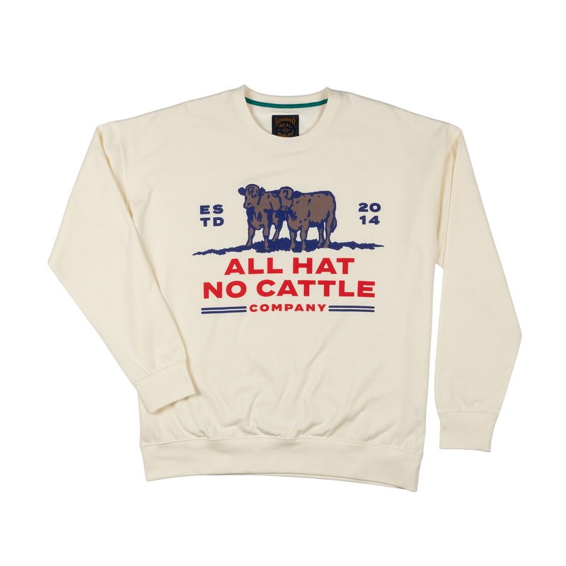 All Hat No Cattle Sweatshirt X-Small Heather Dust