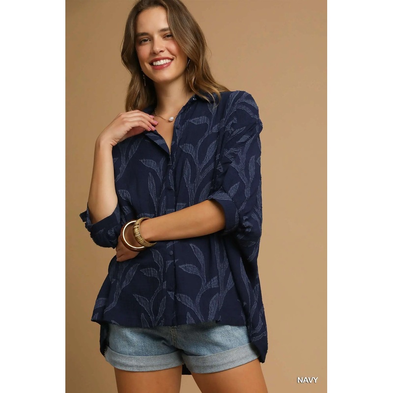 Navy Blouse Navy Small