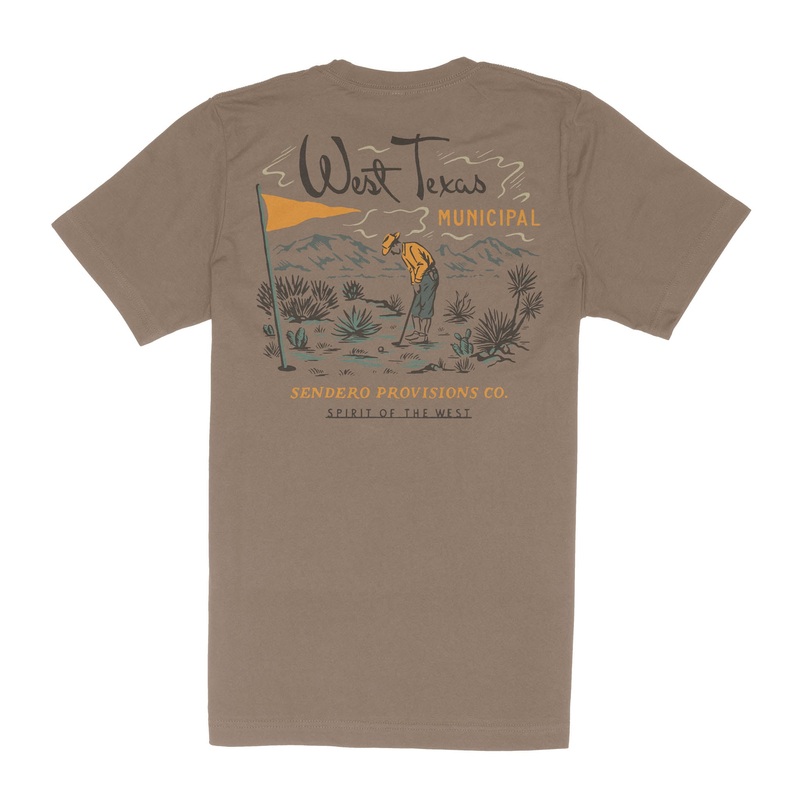 West Texas Municipal T-Shirt Light Brown X-Small