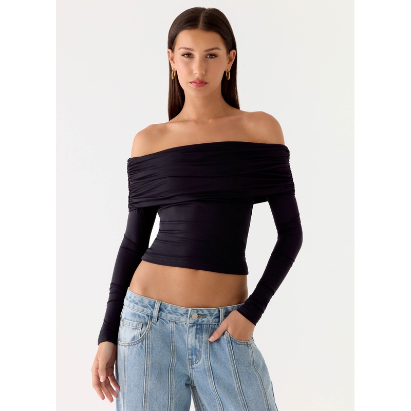 Better Now Long Sleeve Top – Black Black US 0