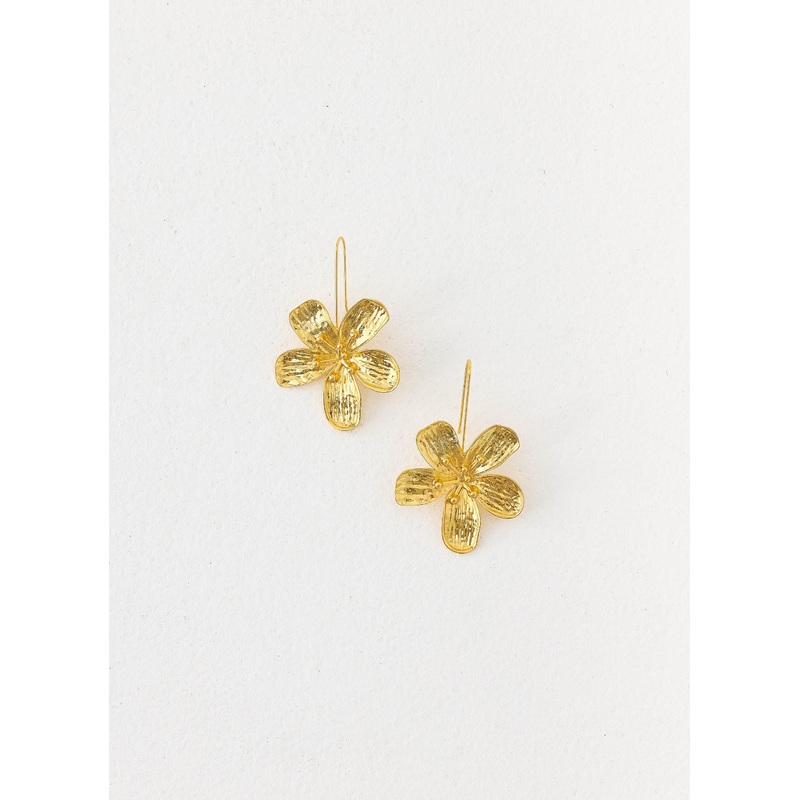 Botanica Drop Earrings – Gold Gold One Size
