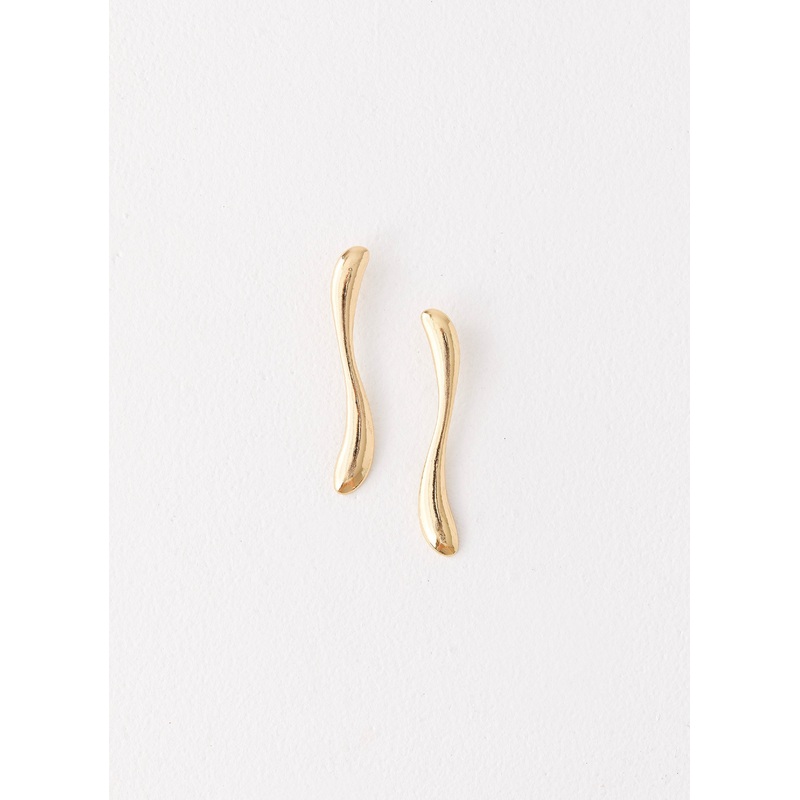 Jania Earrings – Gold Gold One Size