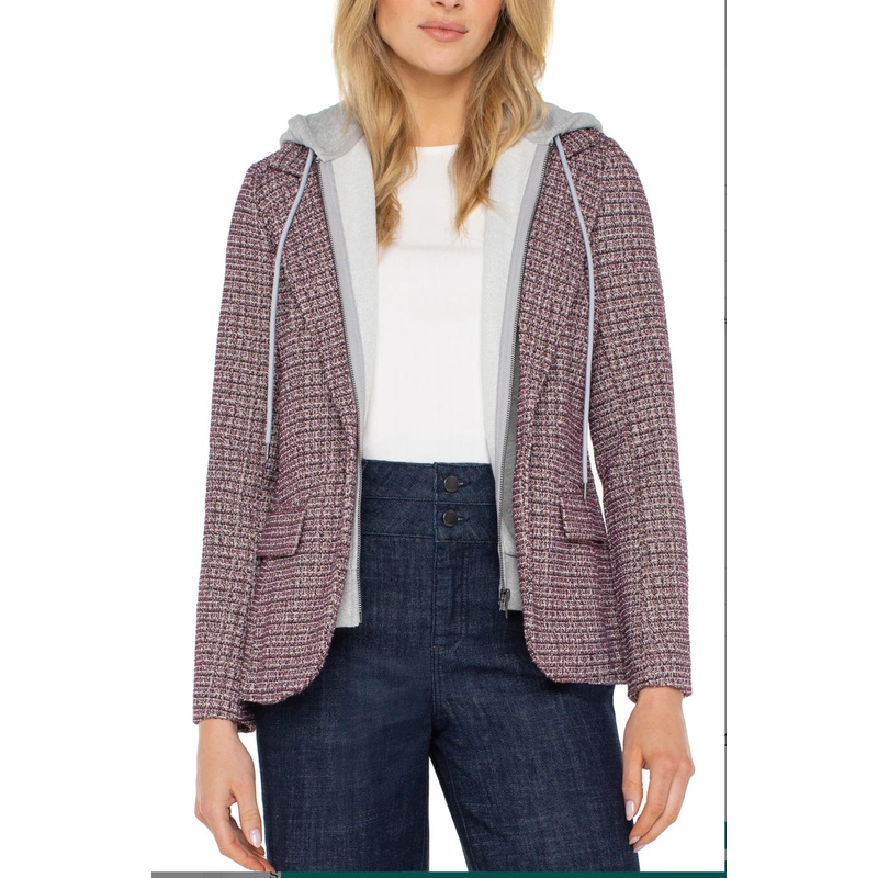 Liverpool Boyfriend Blazer XSmall Wine