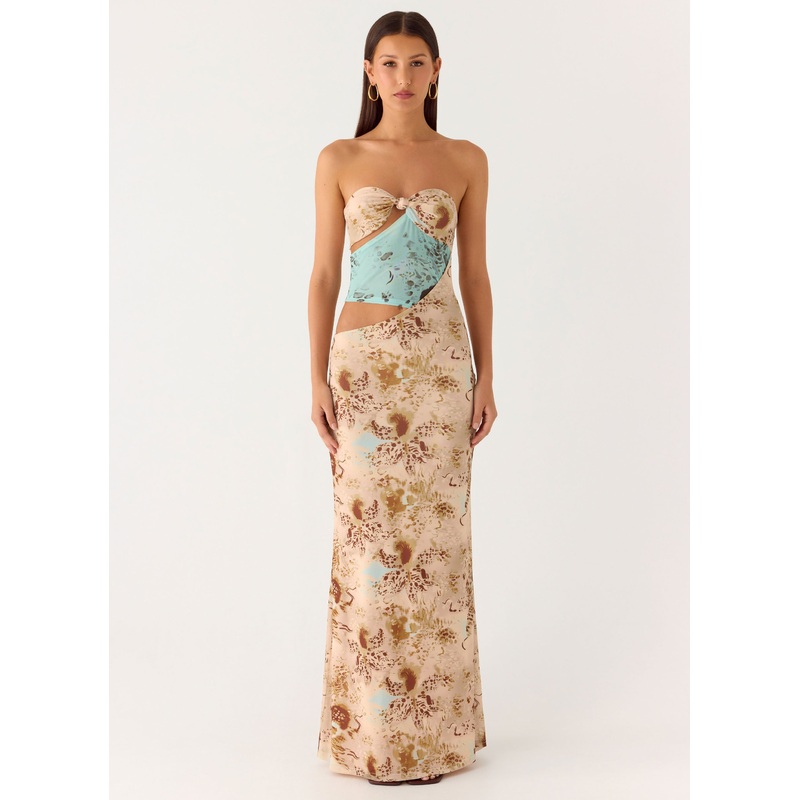 React Strapless Maxi Dress – Desert Blur Desert Blur US 0