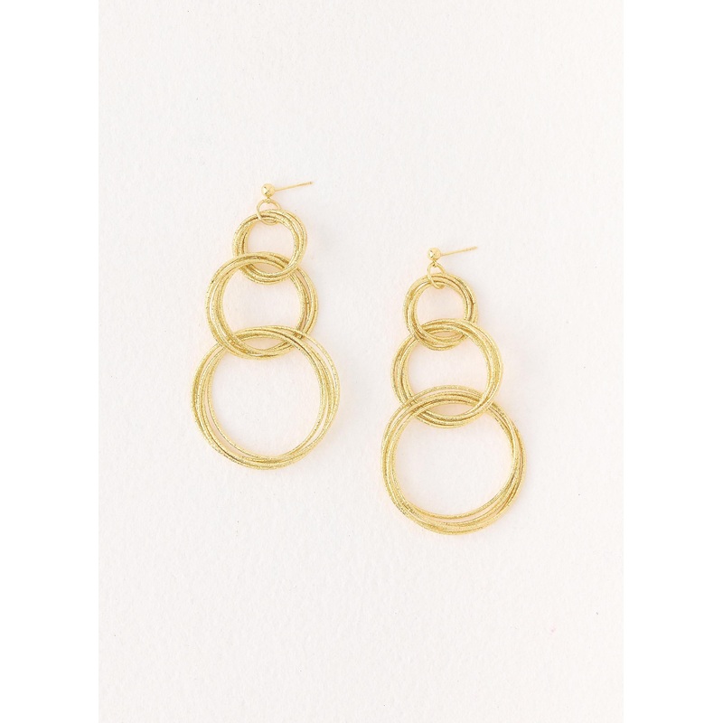 Circuit Earrings – Gold Gold One Size