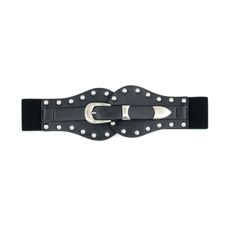 BC Black Western Belt Black One Size