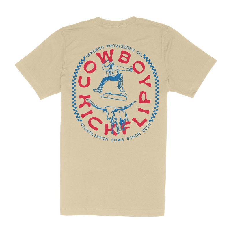 Cowboy Kickflip T-Shirt Cream X-Small