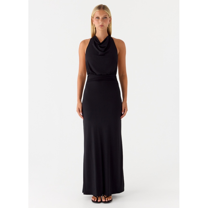 Crazy Over Me Maxi Dress – Black Black US 0