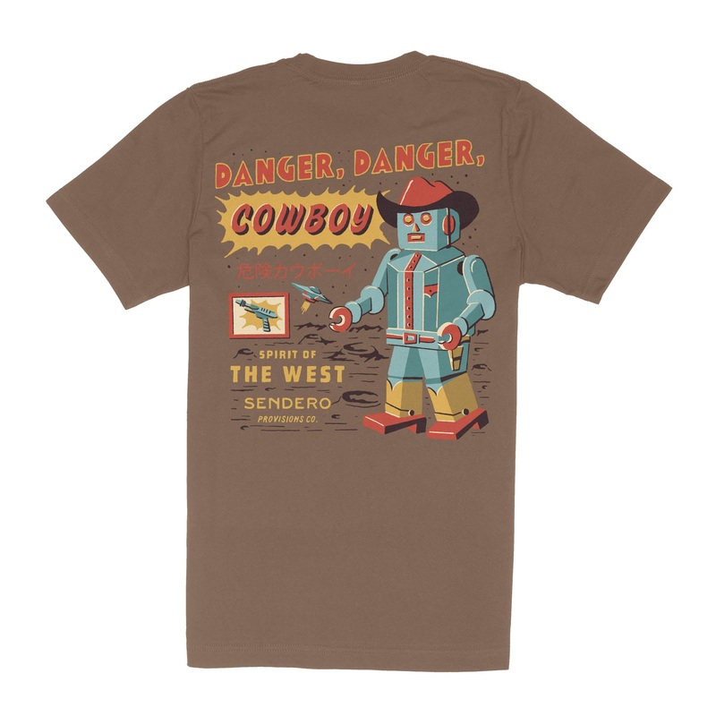 Danger Cowboy T-Shirt Light Brown X-Small