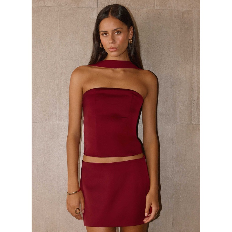 Do It Again Top – Dark Cherry Dark Cherry US 0