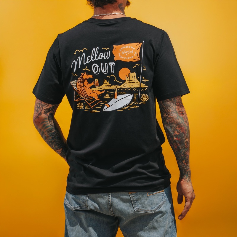 Sendero X Waco Surf Mellow Out T-Shirt Black X-Small