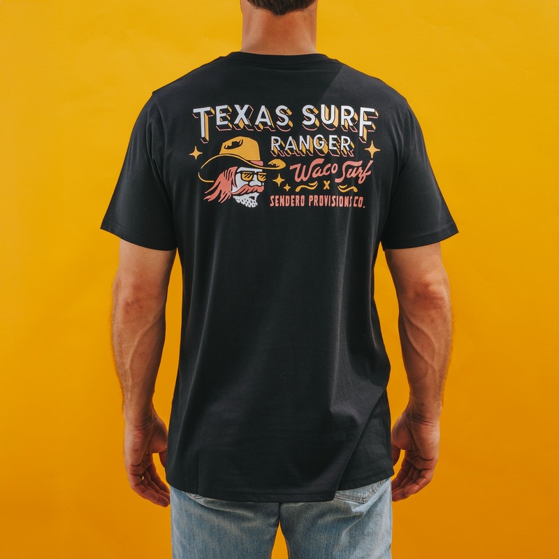 Sendero X Waco Surf Texas Surf Ranger T-Shirt Black X-Small