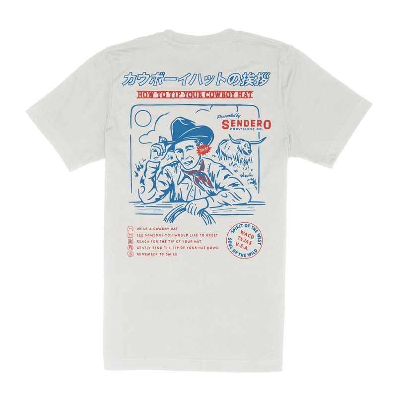 Tip Your Hat T-Shirt Vintage White X-Small