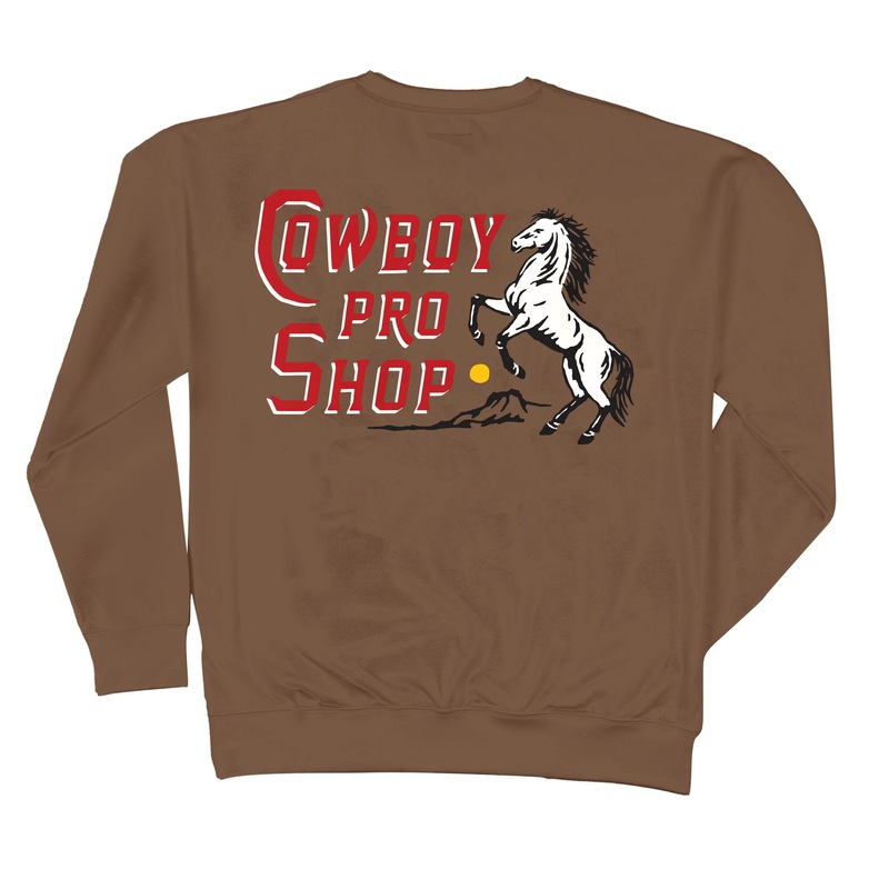 Cowboy Pro Shop Sweatshirt Light Brown X-Small
